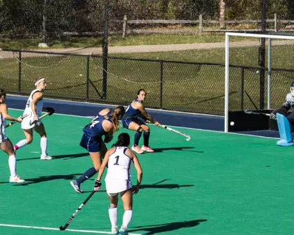 Rozemarijn van Keulen scoring goal against Yale (Oct. 25, 2026 in Hamden, CT)