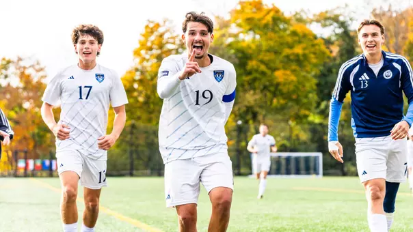 Francisco Ferreira Runs Over and Celebrates After His Goal (Oct. 28, 2026 in Hamden, CT)