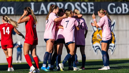 Women's Soccer Celebrates Lone Goal Against Sacred Heart (Oct. 7, 2026 in Hamden, Conn.)