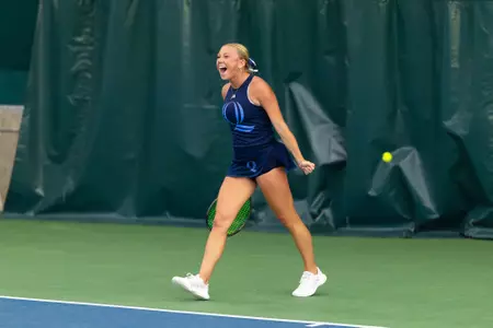 Caroline Schulson Hype After Winning a Set Against Fairfield (4.27.25 in North Haven, CT)
