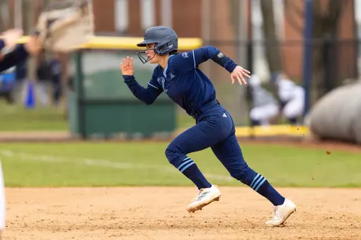 Sofia Vega Running to Second Base vs Mount St. Marys (4.13.25 in Hamden, CT)