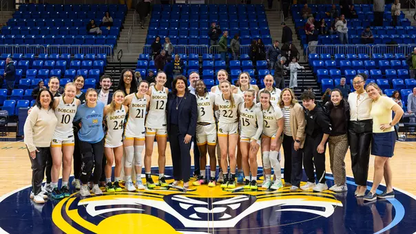 Women's Basketball Regular Season Champions Photo (Feb. 28, 2026 in Hamden, Conn.)