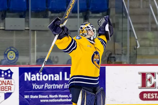 Felicia Frank Celebrates Win Over Brown (3.01.26 in Hamden, CT)
