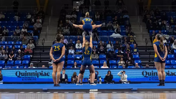 Amy Gordon Tops an Acro Sequence Against Gannon (Feb. 9, 2026 in Hamden, Conn.)