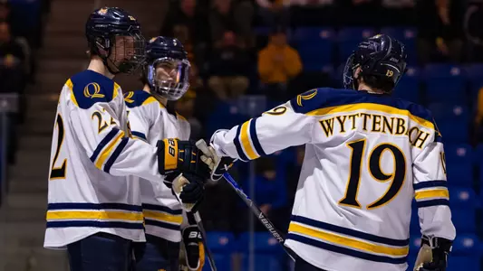 Ethan Wyttenbach Goes Out During Starters Against Clarkson (March 13, 2026 in Hamden, Conn.)