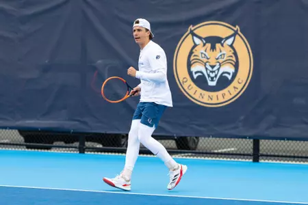Carlos Braun Simo Celebrating a Point against Rider (3.30.25 in Hamden, CT)