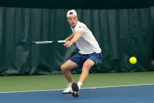 Elias Hoxha Playing Singles Match Against Rider (4.27.25 in West Windsor, NJ)