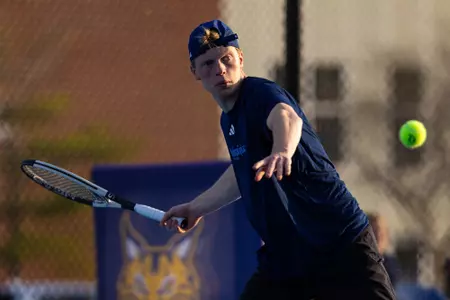 Elias Hoxha Playing Singles Against Marist (April 3, 2026 in Hamden, Conn.)