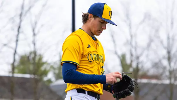 Mike Poncini Readies Pitch Against Niagara (April 2, 2026 in Hamden, Conn.)
