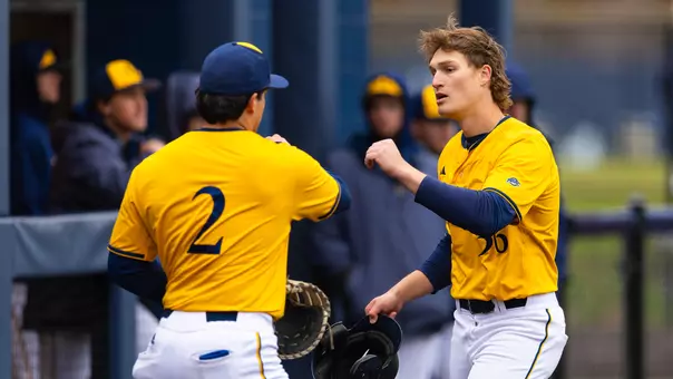 James Marino and Christian Smith Fist Bump (April 2, 2026 in Hamden, Conn.)