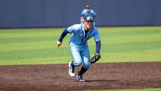 Matt Park Fielding Grounder Against Niagara (April 3, 2026 in Hamden, Conn)