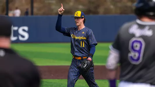 Sam Wright in Win over Niagara (April 4, 2026 in Hamden, Conn)