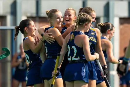 Julia Lutz Celebrating First Career Goal vs Bryant (Aug. 28, 2026 in Hamden, Conn.)