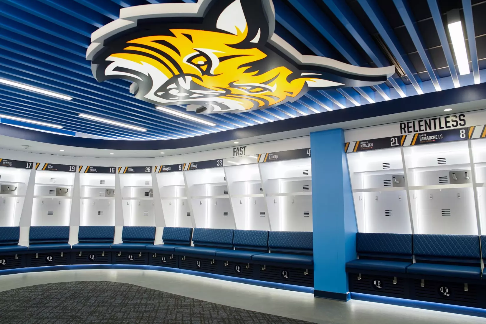 2026 Quinnipiac Women's Ice Hockey Locker Room