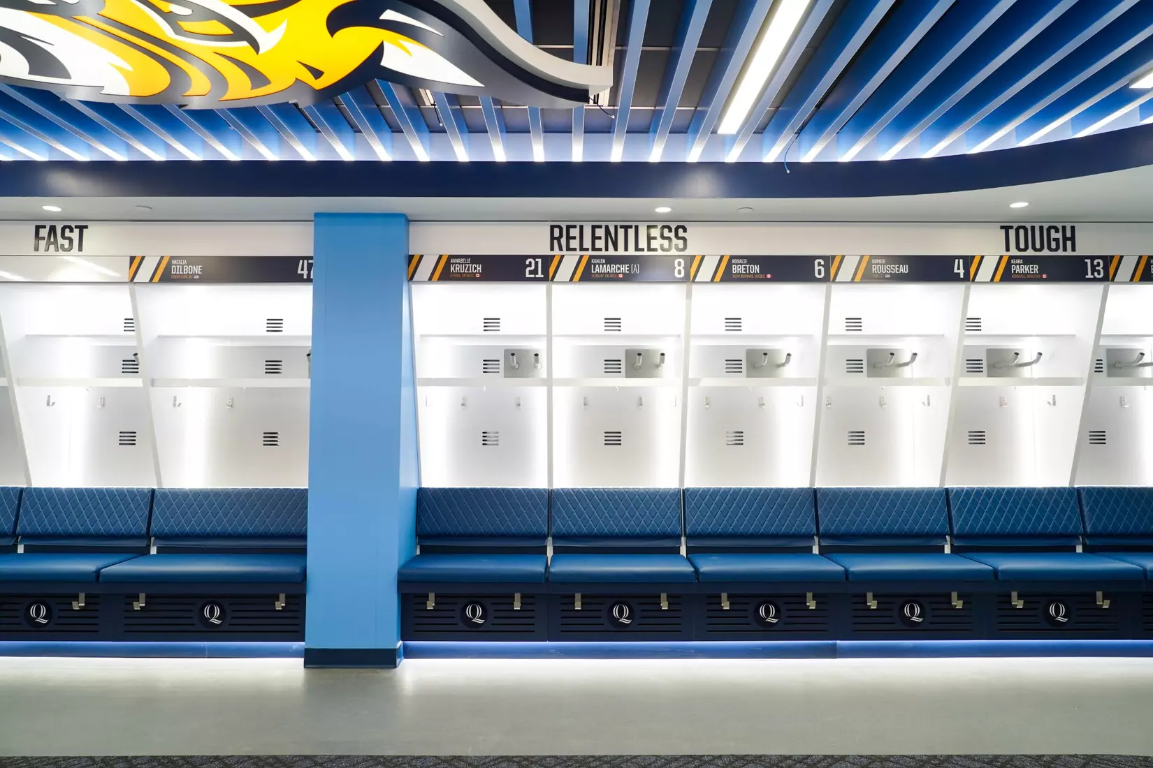 2026 Quinnipiac Women's Ice Hockey Locker Room
