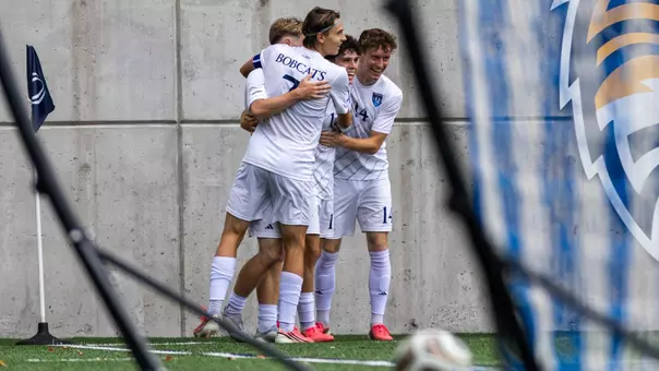 Quinnipiac Celebrates Giovanni Corsetti's Goal Against Stony Brook (Sept. 9, 2026 in Hamden, Conn.)