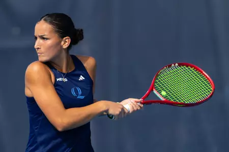 Willow Renton playing fall match against UNH (Sept. 11, 2026 in Hamden, Conn.)