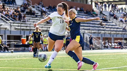 Morgan Cupo Fires Shot in Win Against Merrimack (Sep. 23, 2026 in Hamden, Conn.)