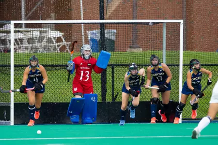 Quinnipiac Defending Penalty Corner Against Bryant (Aug. 28, 2026 in Hamden, Conn.