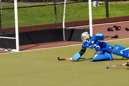 Meike Van Schoot Makes Penalty Corner Save Against Brown (Sept. 6, 2026 in Providence, RI)