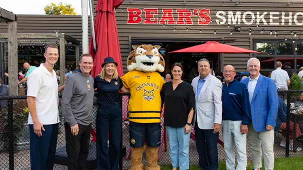 Group Shot at 2026 Coaches Road Show (Bears BBQ in New Haven, CT)