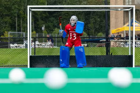 Meike van Schoot Warming Up Pregame Against Bryant (Aug. 28, 2026 in Hamden, Conn.)