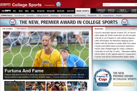 Furtuna Velaj ESPN feature screenshot