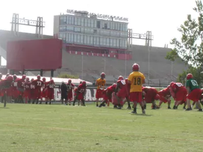 Cajuns Go Through First Session in Full Pads Image