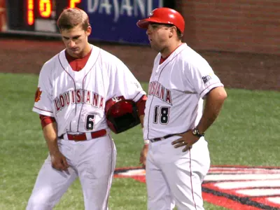 Badeaux Coaching with USA Baseball Image