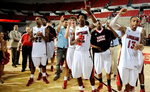 MBB Team Postgame Celebrate 11.11.12