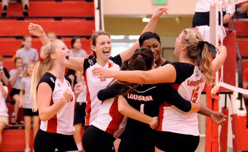 Inspired Ragin' Cajuns Rally To Stun No. 29 WKU In Five-Set Thriller Image