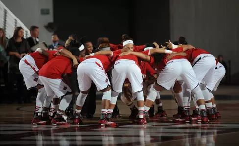 Team huddle_Sam Houston State
