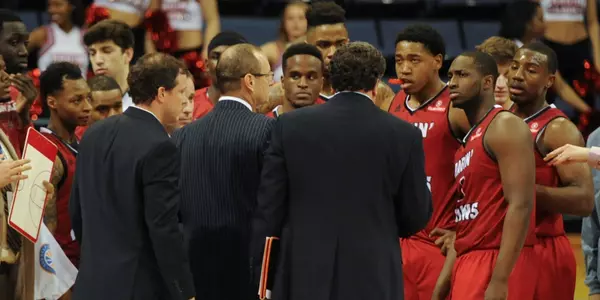 Basketball Team Huddle