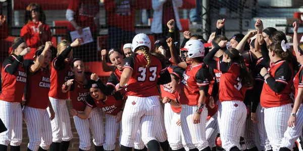 Softball Home Run Celebration 04.23.15