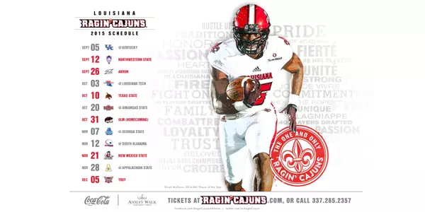2015 Ragin' Cajuns Football Poster Available At UL Athletics - Louisiana Ragin' Cajuns 2015-ragin-cajuns-football-poster-available-at-ul-athletics-louisiana-ragin-cajuns