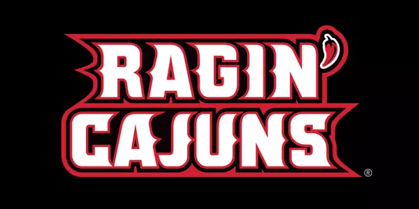 Ragin' Cajuns Logo Background (black)