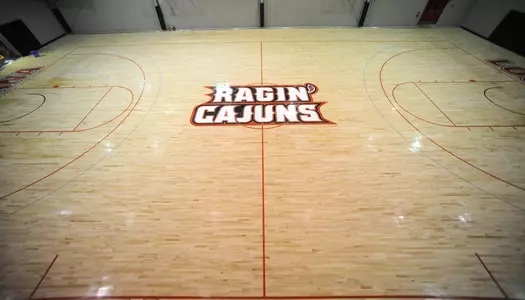 Louisiana Men's Basketball indoor practice new floor Wednesday Jan. 10, 2018 in Lafayette, La. Photo by Brad Kemp/RaginCajuns.com