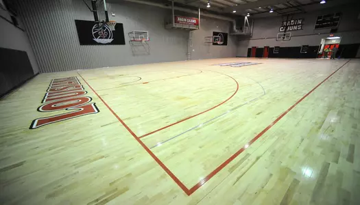 Louisiana Men's Basketball indoor practice new floor Wednesday Jan. 10, 2018 in Lafayette, La. Photo by Brad Kemp/RaginCajuns.com