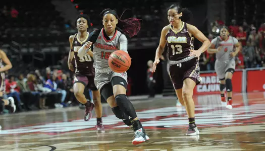 Louisiana Women's Basketball against ULM Saturday Jan. 13, 2018 at the Cajundome in Lafayette, La. Photo by Brad Kemp/RaginCajuns.com