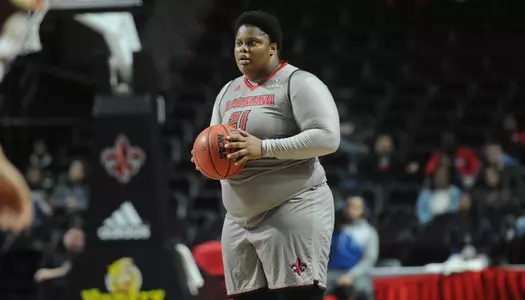 Louisiana Women's Basketball against ULM Saturday Jan. 13, 2018 at the Cajundome in Lafayette, La. Photo by Brad Kemp/RaginCajuns.com