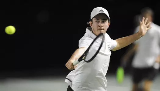 Louisiana Men's Tennis and Xavier Friday, Jan. 26, 2018 in Lafayette, La. Photo by Brad Kemp/RaginCajuns.com