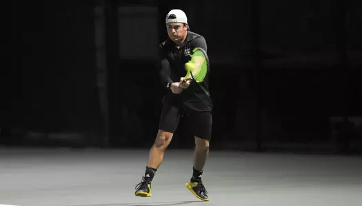 Louisiana Men's Tennis and Xavier Friday, Jan. 26, 2018 in Lafayette, La. Photo by Brad Kemp/RaginCajuns.com