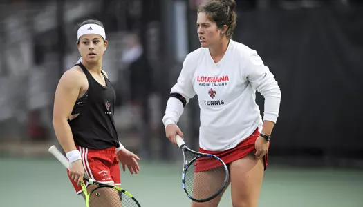 Louisiana Women's Tennis against LSU-A Sunday, Jan. 28, 2018 in Lafayette, La. Photo by Brad Kemp/RaginCajuns.com