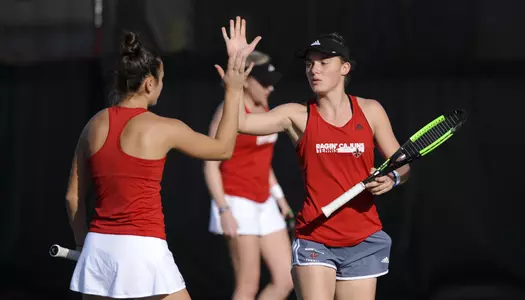Louisiana Women's Tennis against NSU Wednesday, Jan. 31, 2018 in Lafayette, La. Photo by Brad Kemp/RaginCajuns.com