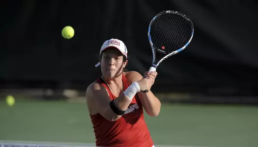 Louisiana Women's Tennis against NSU Wednesday, Jan. 31, 2018 in Lafayette, La. Photo by Brad Kemp/RaginCajuns.com