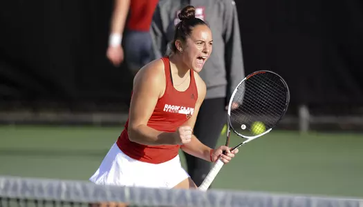 Louisiana Women's Tennis against NSU Wednesday, Jan. 31, 2018 in Lafayette, La. Photo by Brad Kemp/RaginCajuns.com