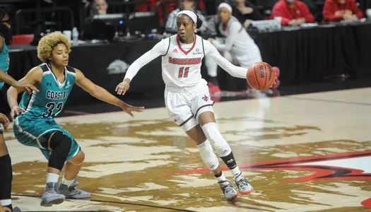 Louisiana Women's Basketball against Coastal Carolina Saturday Jan. 6, 2018 at the Cajundome in Lafayette, La. Photo by Brad Kemp/RaginCajuns.com