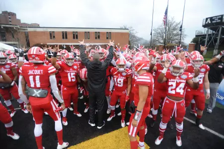 football squad huddle