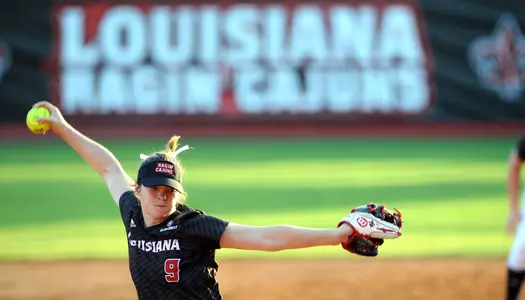Louisiana softball during their game against SLU Thursday Feb. 122 2018 at Lamson Park in Lafayette, La. Photo by Brad Kemp