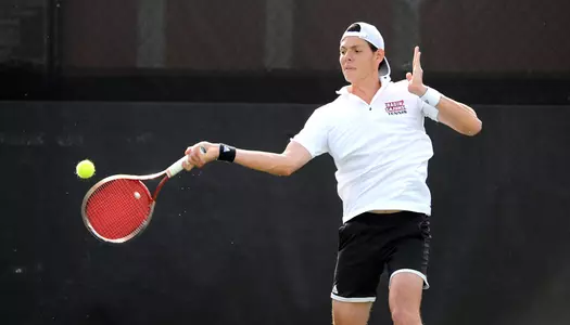 Louisiana Men's tennis against Tennesse Tech Friday Feb. 23, 2018 at Cajuns Courts in Lafayette, La. Photo by Brad Kemp